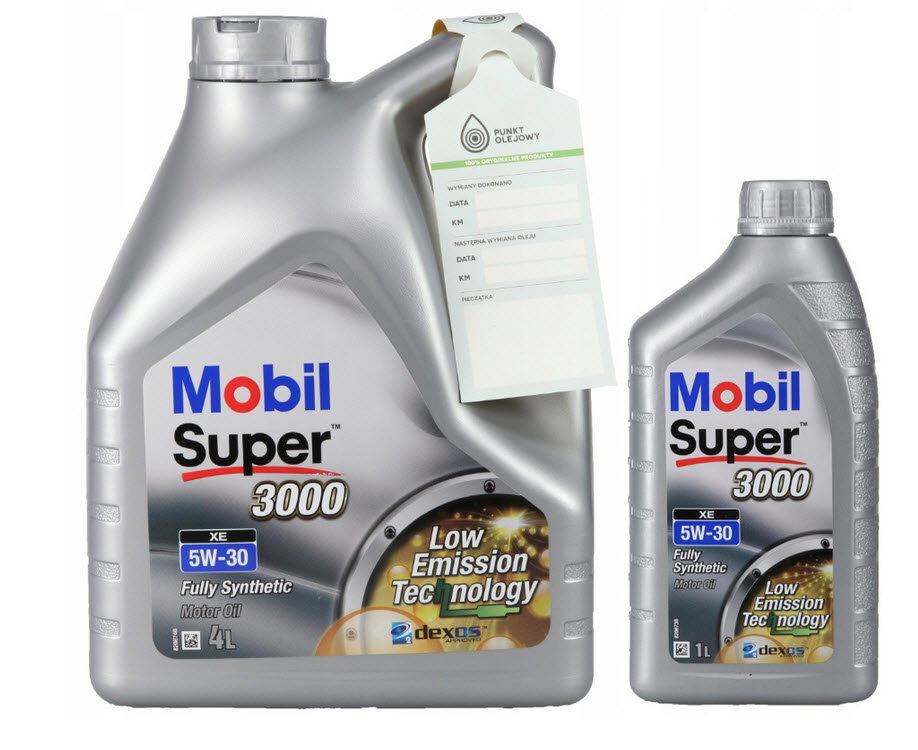 olej silnikowy 3000 SUPER XE/ SYSTS SPECIAL V 5W30 4L+1L GRATIS 155073 MOBIL